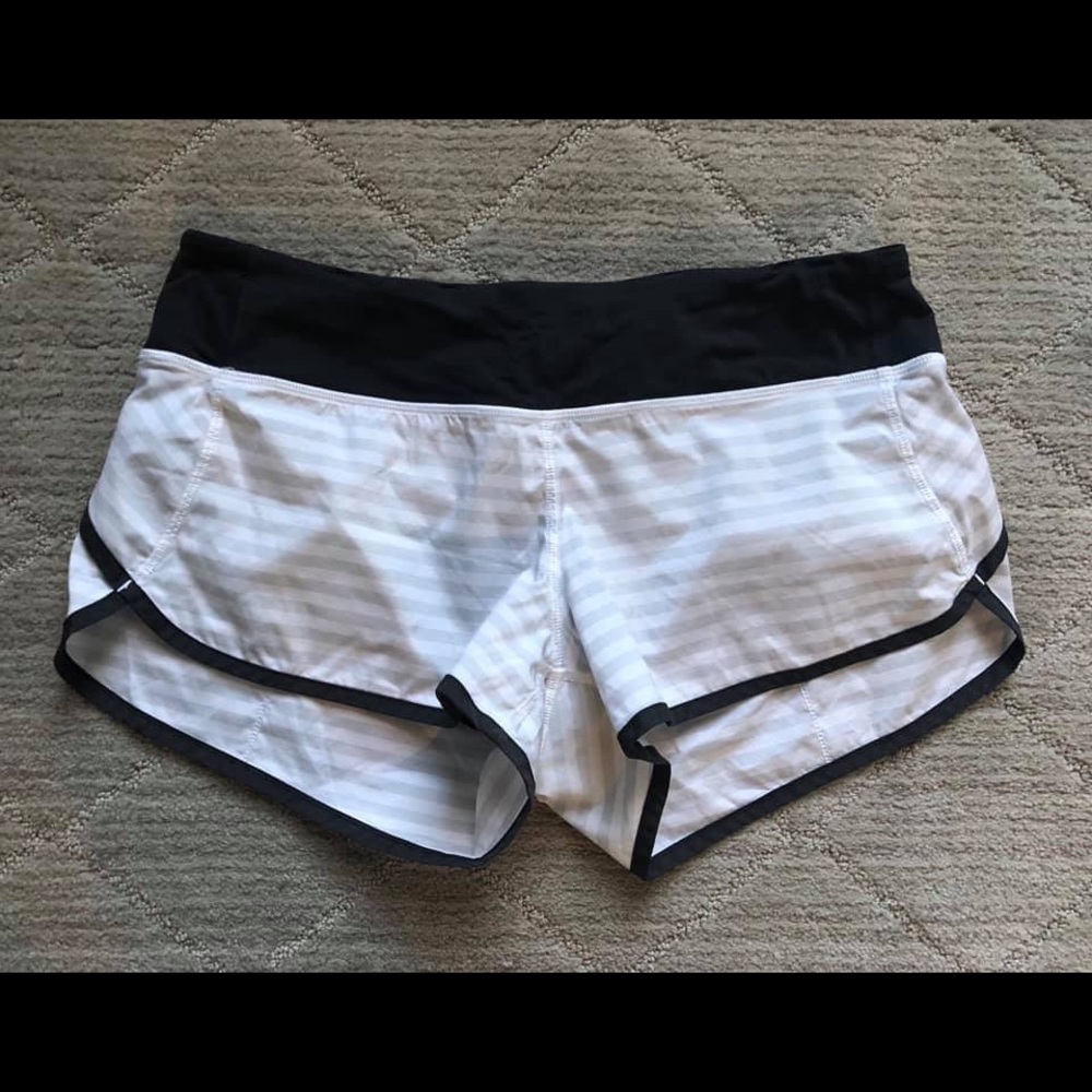 ISO Lululemon speed shorts - classic stripe